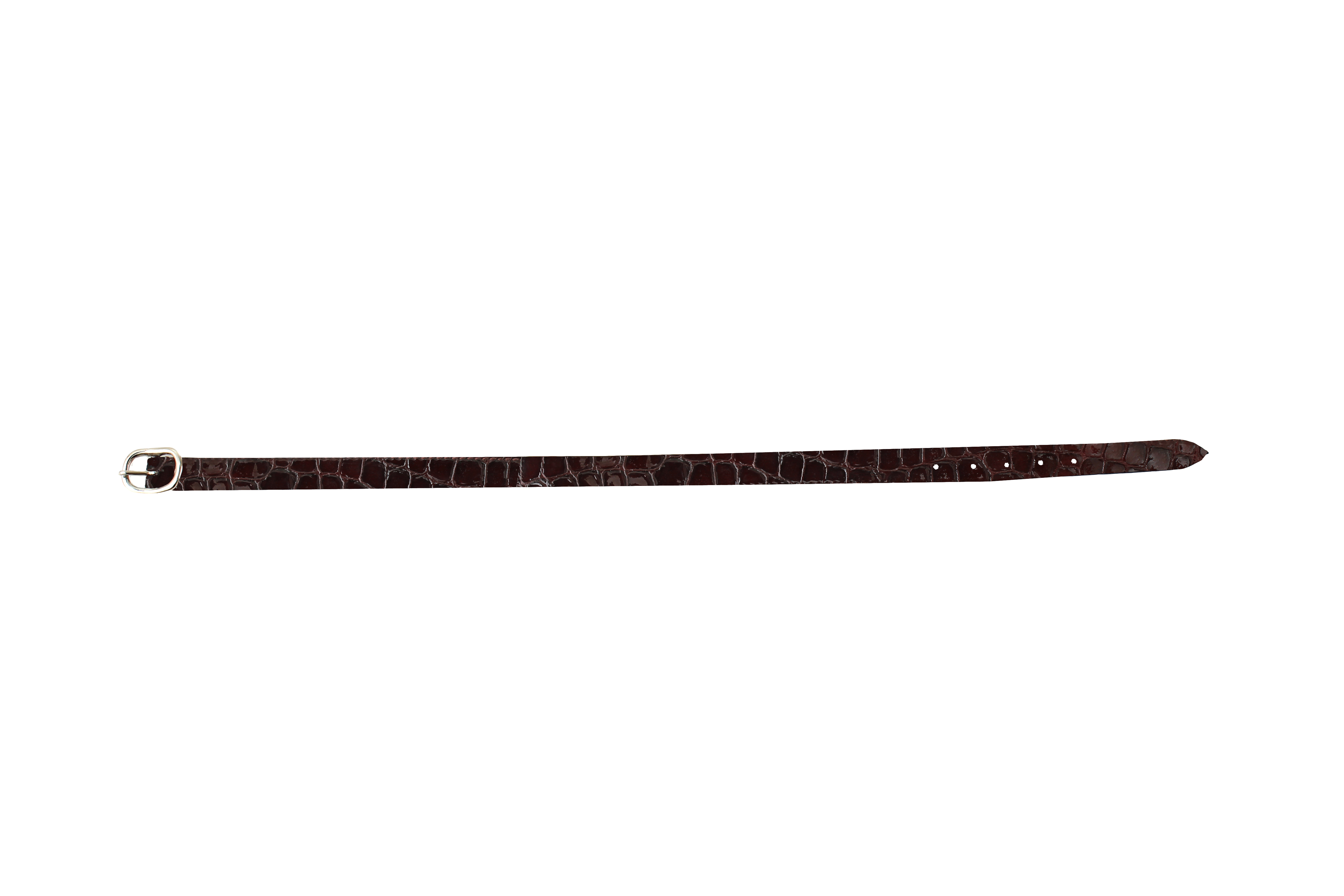 Lakované řemínky k ostruhám Horka Croco
