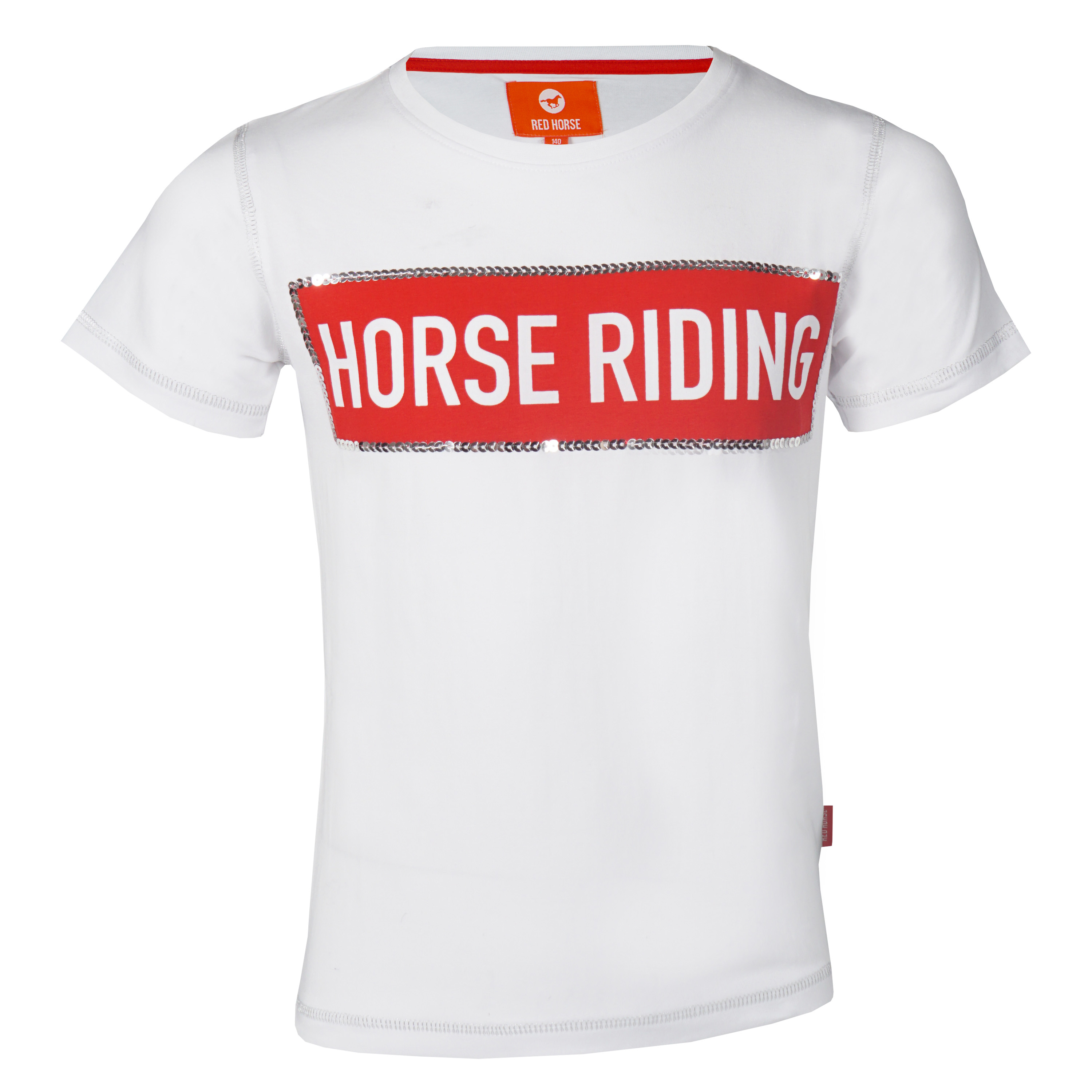 Dětské tričko s dekorativním potiskem Red Horse