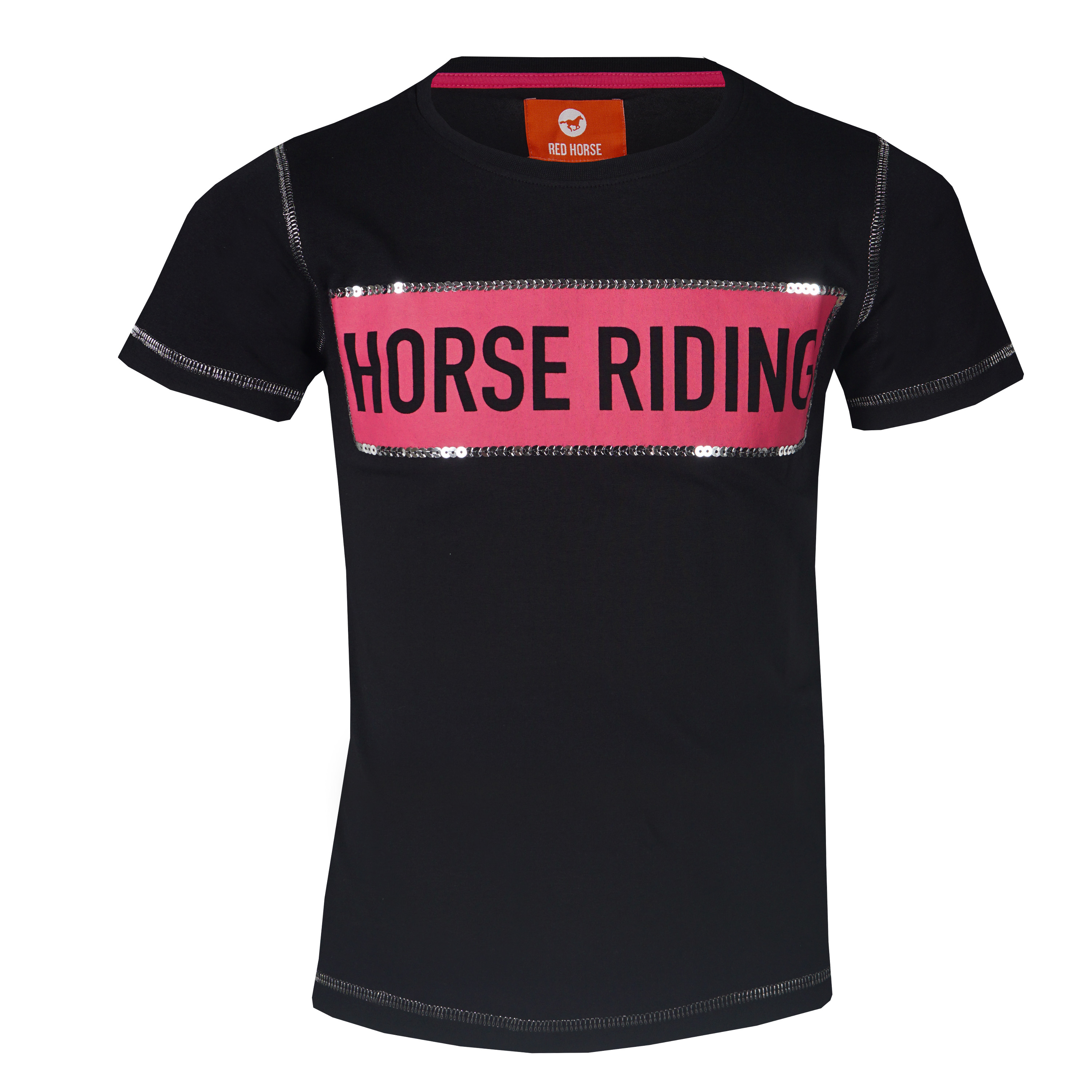 Dětské tričko s dekorativním potiskem Red Horse