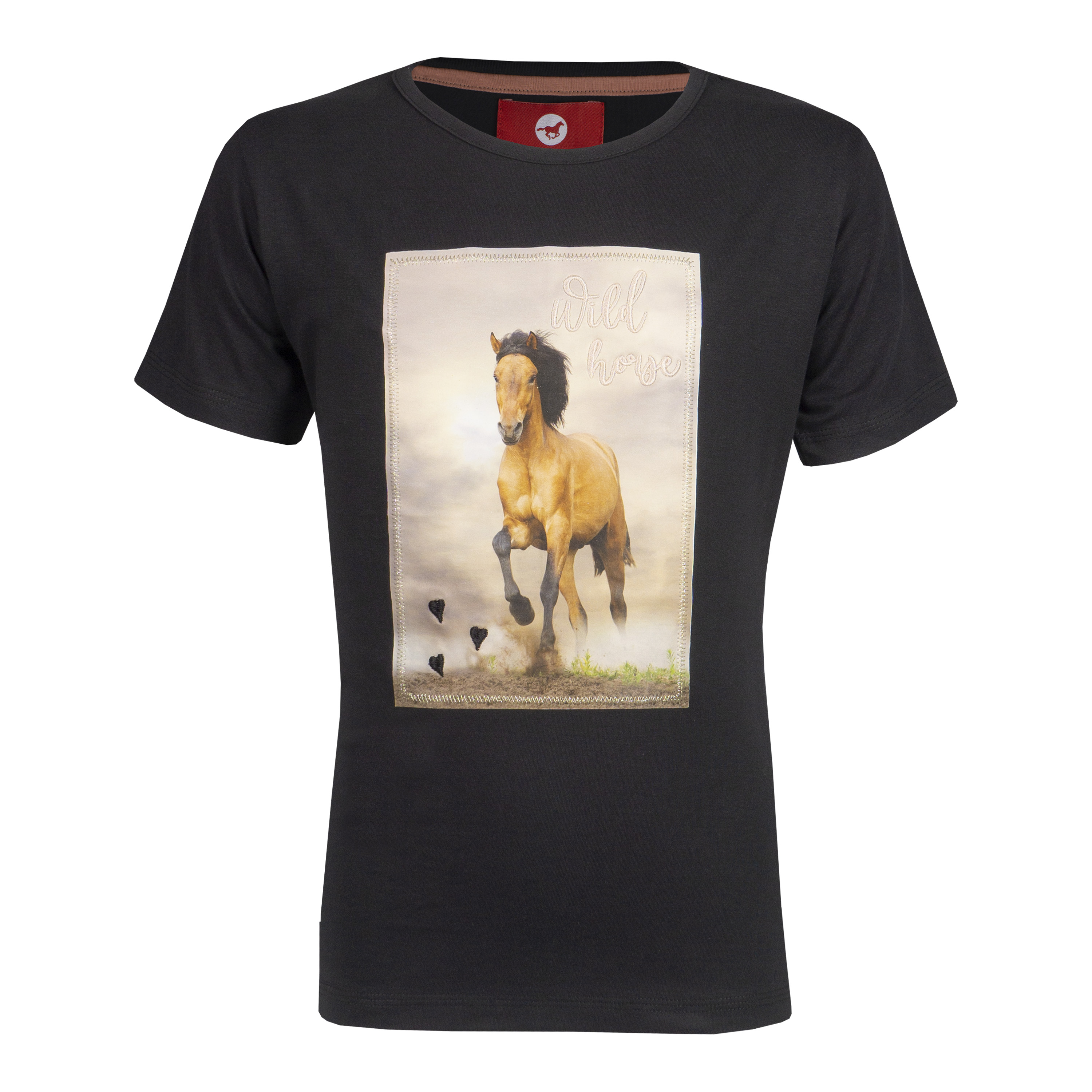 Dětské tričko s jezdeckým motivem Red Horse